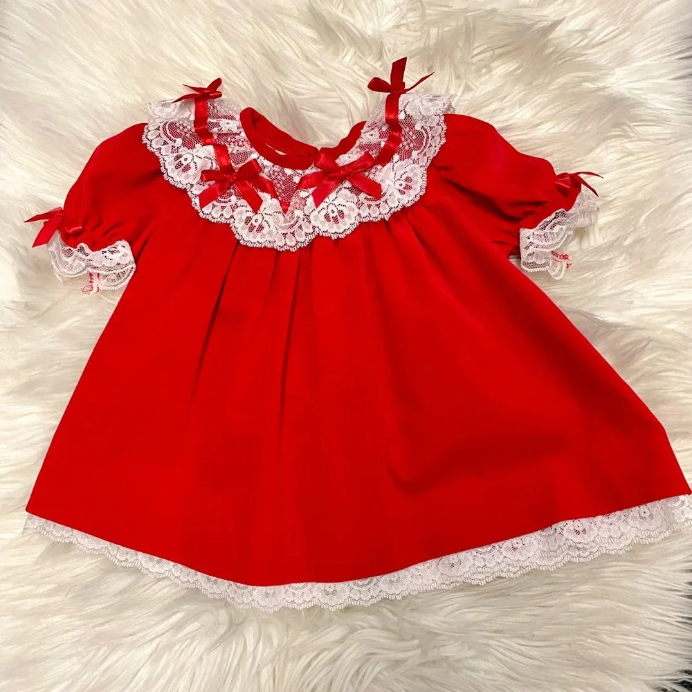 Vintage Good Lad of Philadelphia Velvet Lace Dress